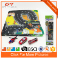 Funny Intelligent traffic metal car game baby play puzzle mat